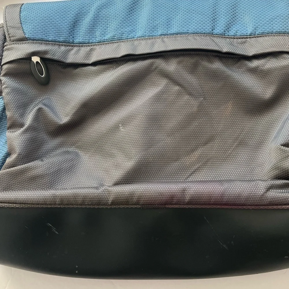 Tumi Blue Gray Messenger Bag Many Pockets